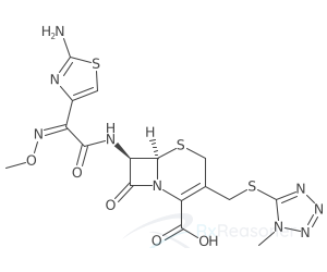 Graphic representation of the active ingredient's molecular structure