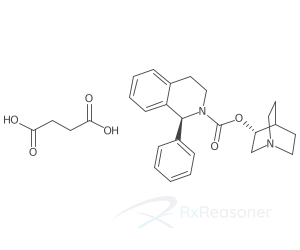 Graphic representation of the active ingredient's molecular structure