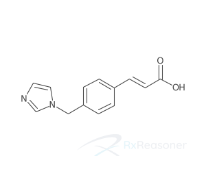 Graphic representation of the active ingredient's molecular structure