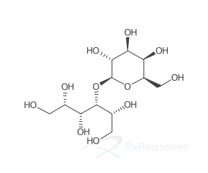 Graphic representation of the active ingredient's molecular structure