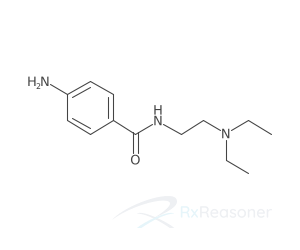 Graphic representation of the active ingredient's molecular structure