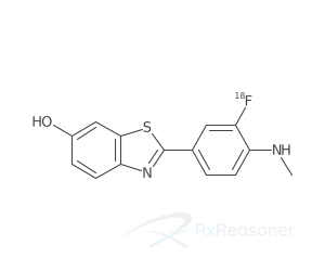 Graphic representation of the active ingredient's molecular structure