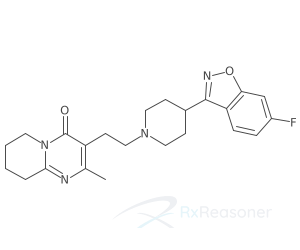 Graphic representation of the active ingredient's molecular structure