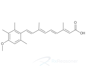 Graphic representation of the active ingredient's molecular structure