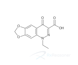 Graphic representation of the active ingredient's molecular structure