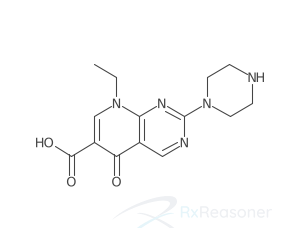 Graphic representation of the active ingredient's molecular structure