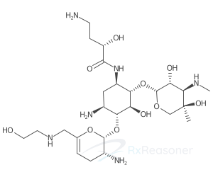 Graphic representation of the active ingredient's molecular structure