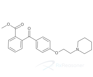 Graphic representation of the active ingredient's molecular structure