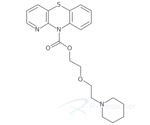 Graphic representation of the active ingredient's molecular structure