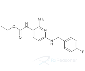 Graphic representation of the active ingredient's molecular structure