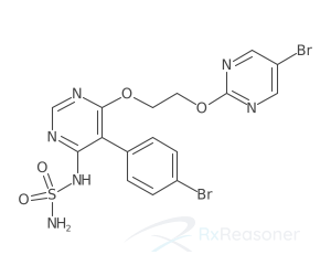 Graphic representation of the active ingredient's molecular structure