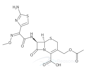 Graphic representation of the active ingredient's molecular structure