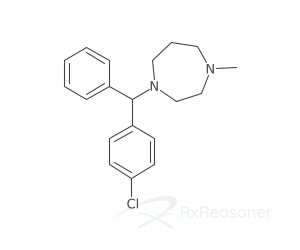 Graphic representation of the active ingredient's molecular structure