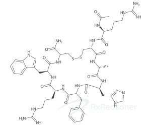 Graphic representation of the active ingredient's molecular structure