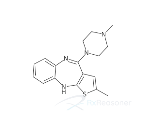 Graphic representation of the active ingredient's molecular structure