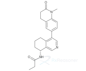 Graphic representation of the active ingredient's molecular structure