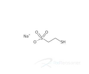 Graphic representation of the active ingredient's molecular structure