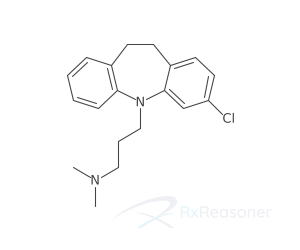 Graphic representation of the active ingredient's molecular structure