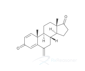 Graphic representation of the active ingredient's molecular structure