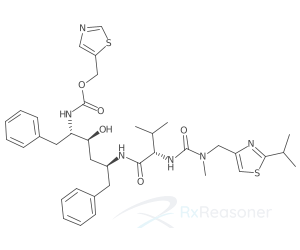 Graphic representation of the active ingredient's molecular structure