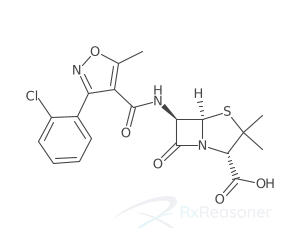 Graphic representation of the active ingredient's molecular structure