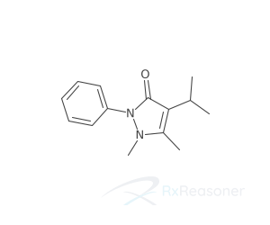 Graphic representation of the active ingredient's molecular structure