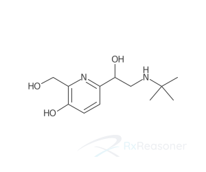 Graphic representation of the active ingredient's molecular structure