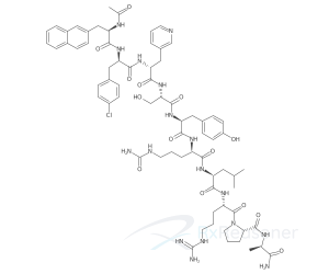 Graphic representation of the active ingredient's molecular structure