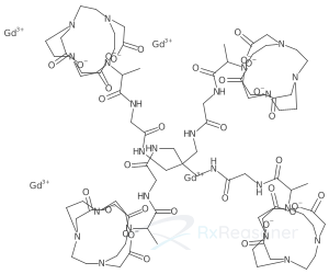 Graphic representation of the active ingredient's molecular structure