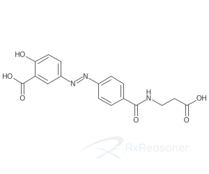 Graphic representation of the active ingredient's molecular structure