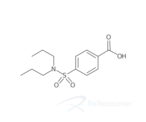 Graphic representation of the active ingredient's molecular structure