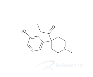 Graphic representation of the active ingredient's molecular structure