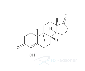 Graphic representation of the active ingredient's molecular structure