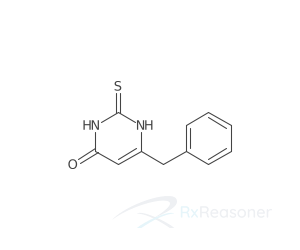 Graphic representation of the active ingredient's molecular structure