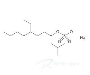 Graphic representation of the active ingredient's molecular structure