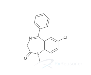 Graphic representation of the active ingredient's molecular structure