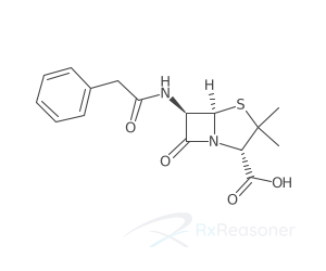 Graphic representation of the active ingredient's molecular structure