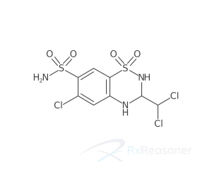 Graphic representation of the active ingredient's molecular structure