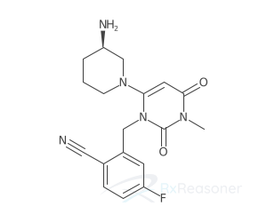 Graphic representation of the active ingredient's molecular structure