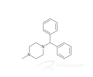 Graphic representation of the active ingredient's molecular structure