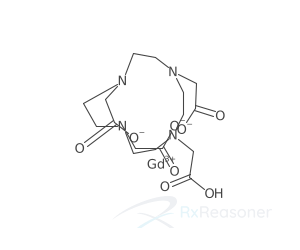 Graphic representation of the active ingredient's molecular structure