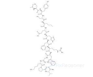 Graphic representation of the active ingredient's molecular structure