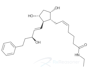 Graphic representation of the active ingredient's molecular structure