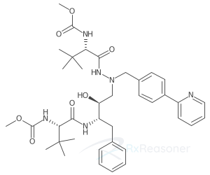 Graphic representation of the active ingredient's molecular structure