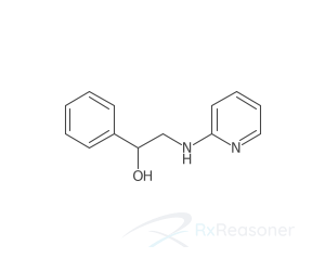 Graphic representation of the active ingredient's molecular structure