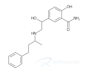 Graphic representation of the active ingredient's molecular structure