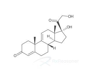 Graphic representation of the active ingredient's molecular structure