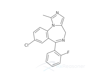 Graphic representation of the active ingredient's molecular structure