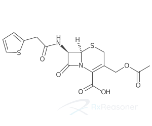 Graphic representation of the active ingredient's molecular structure