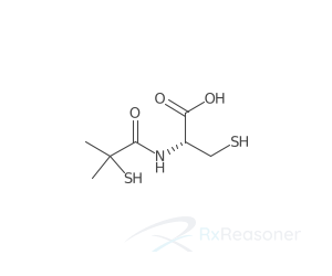 Graphic representation of the active ingredient's molecular structure